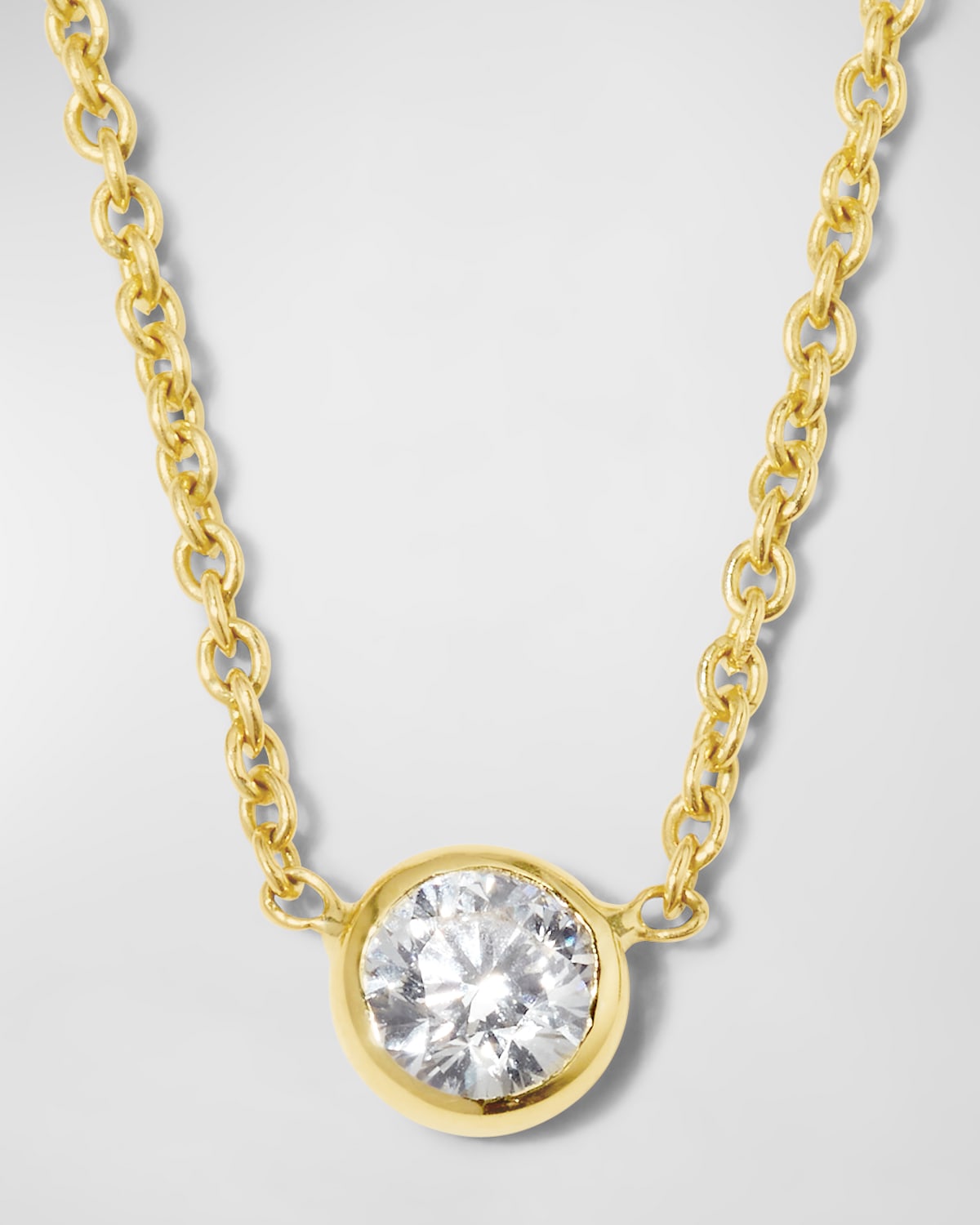 Roberto Coin 18k Yellow Gold Diamond Lariat Necklace | Neiman Marcus