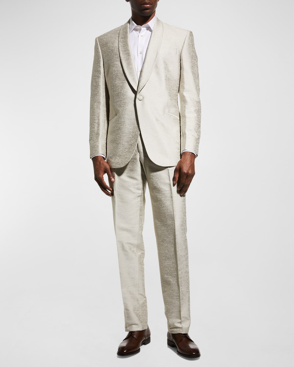 ZEGNA Men's Sartorial Wool and Silk Tuxedo | Neiman Marcus