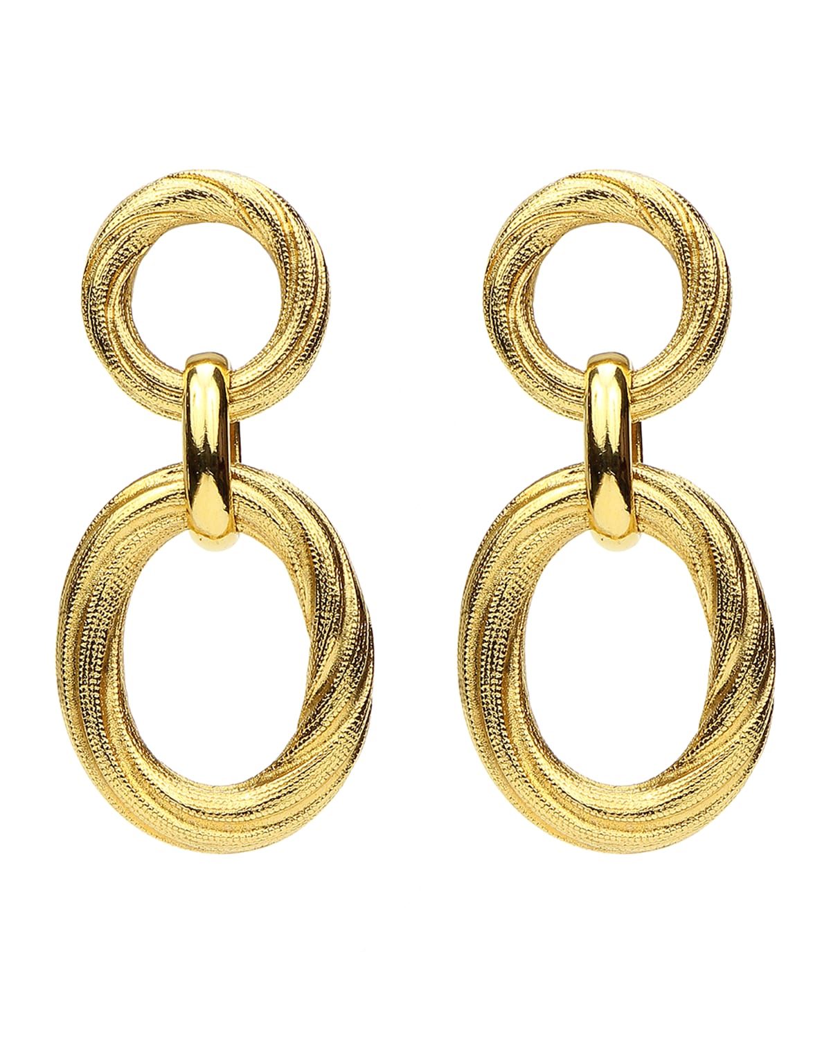 NEST Jewelry Bone Oval Drop Earrings Neiman Marcus