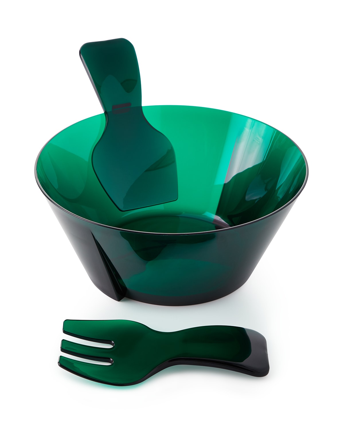 Nambe Anvil Salad Bowl & Servers Neiman Marcus