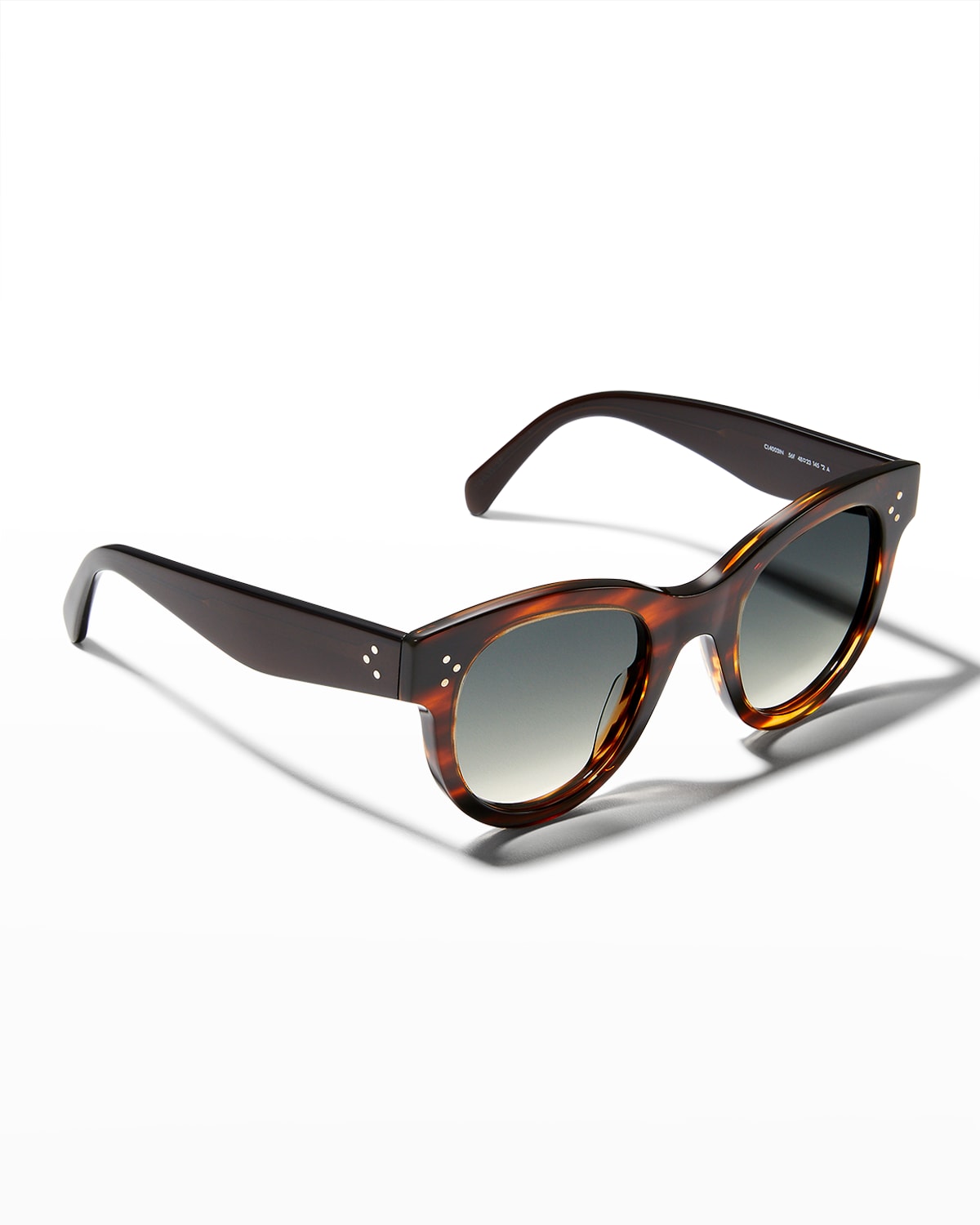 Celine Chunky Round Acetate Sunglasses Neiman Marcus 