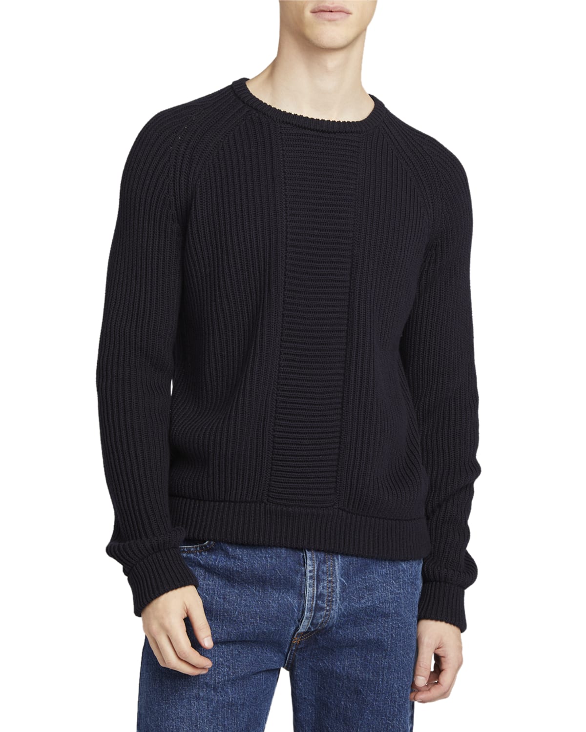 THE ROW Men's Benji Crewneck Cashmere Sweater | Neiman Marcus