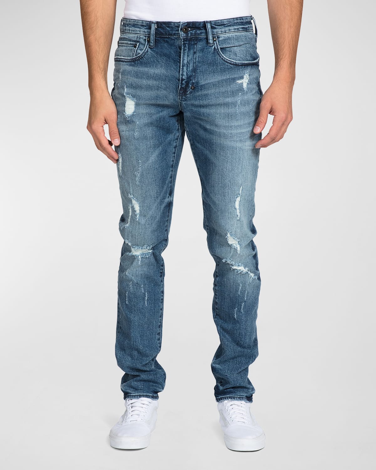 PRPS Men's Faded Distressed Jeans Neiman Marcus