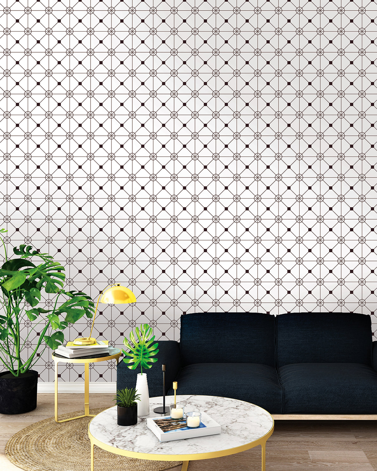 Tempaper Soleil Removable Wallpaper Neiman Marcus