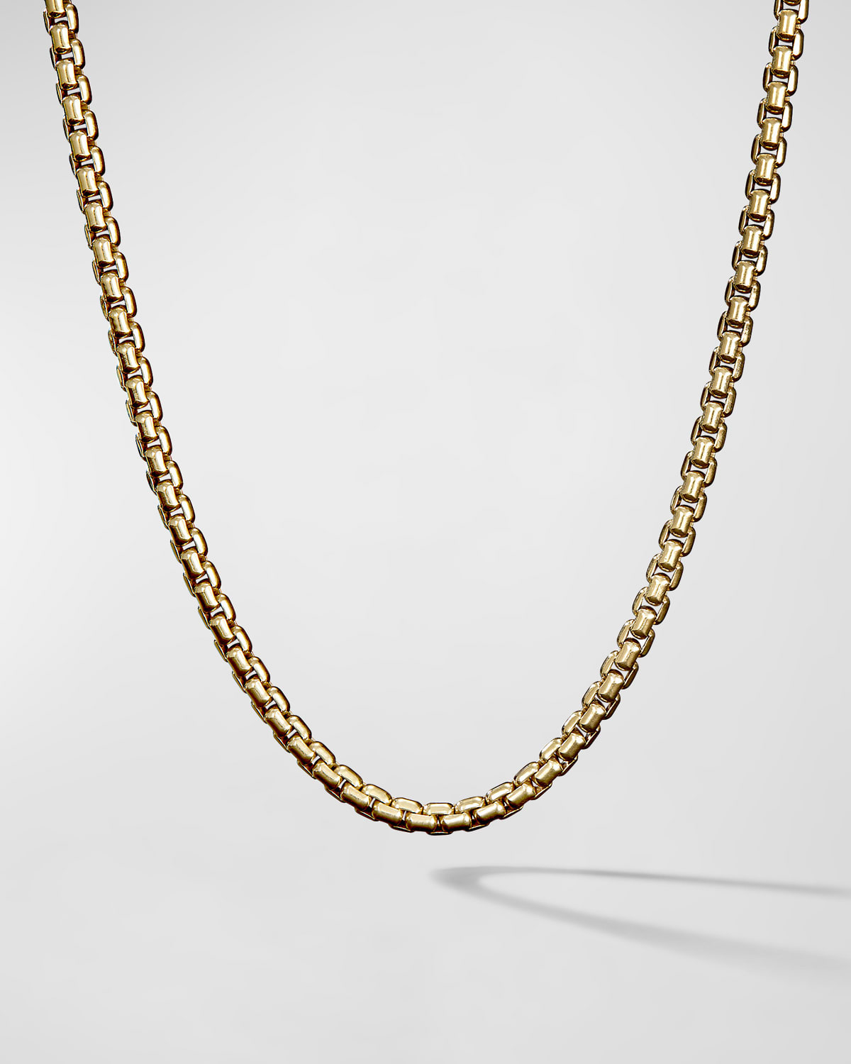 David Yurman Men's Box Chain Necklace in 18K Gold, 1.7mm, 22"L Neiman