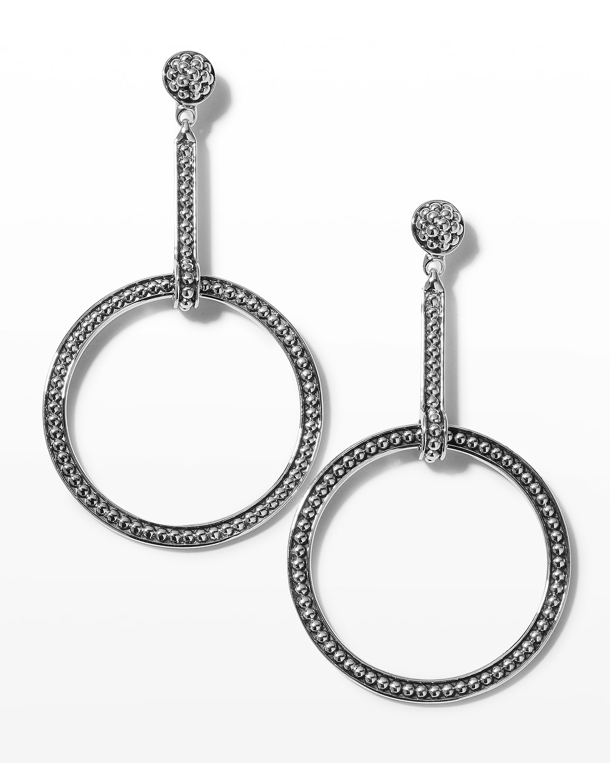 Lagos Enso Circle Linear Drop Earrings Neiman Marcus