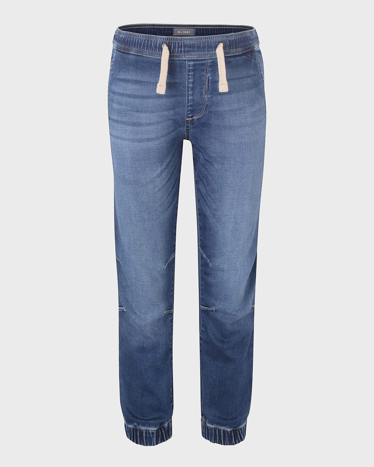 My Girl Fuzzy Knit Jogger Pants Steel Blue