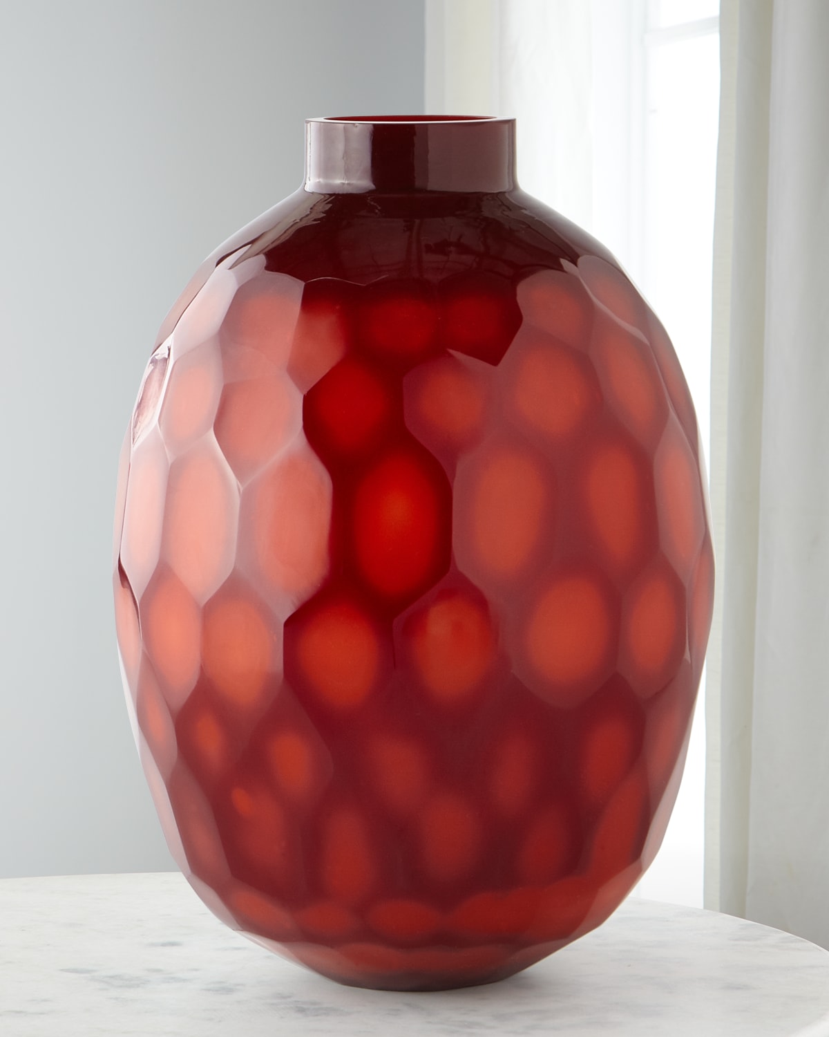 JohnRichard Collection Azure Art Glass Vase Neiman Marcus