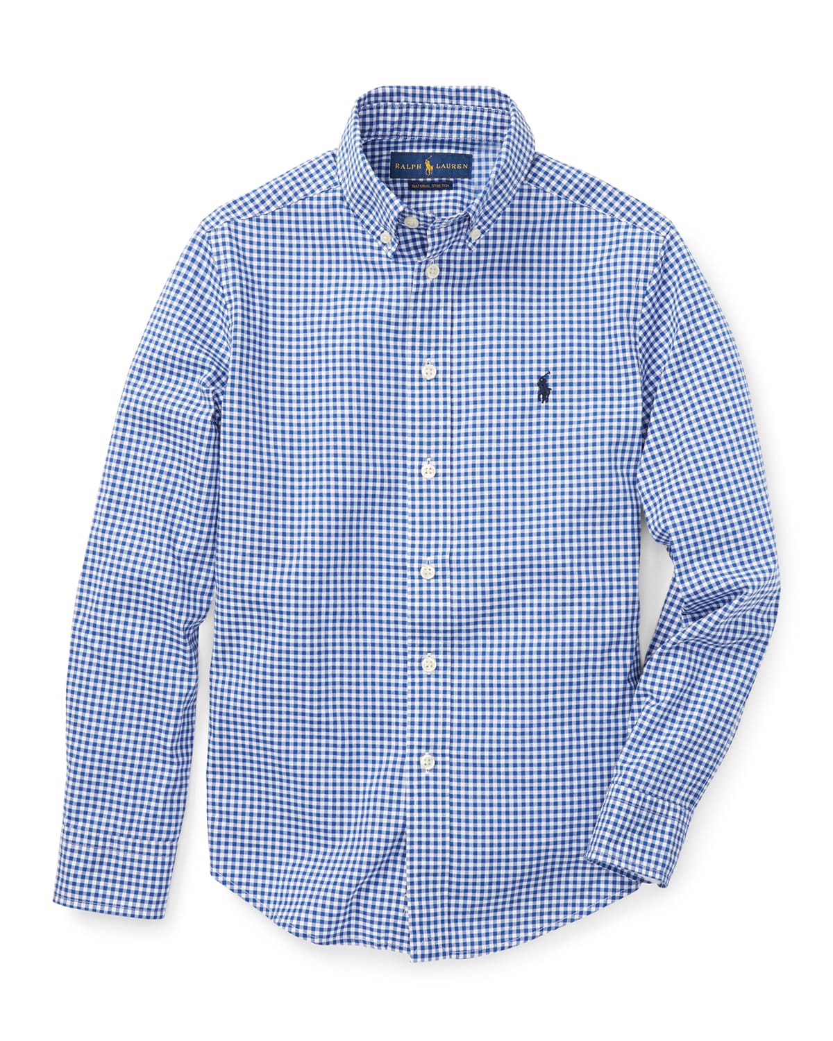 Ralph Lauren Childrenswear Poplin Woven Gingham Sport Shirt, Size 4-7 |  Neiman Marcus