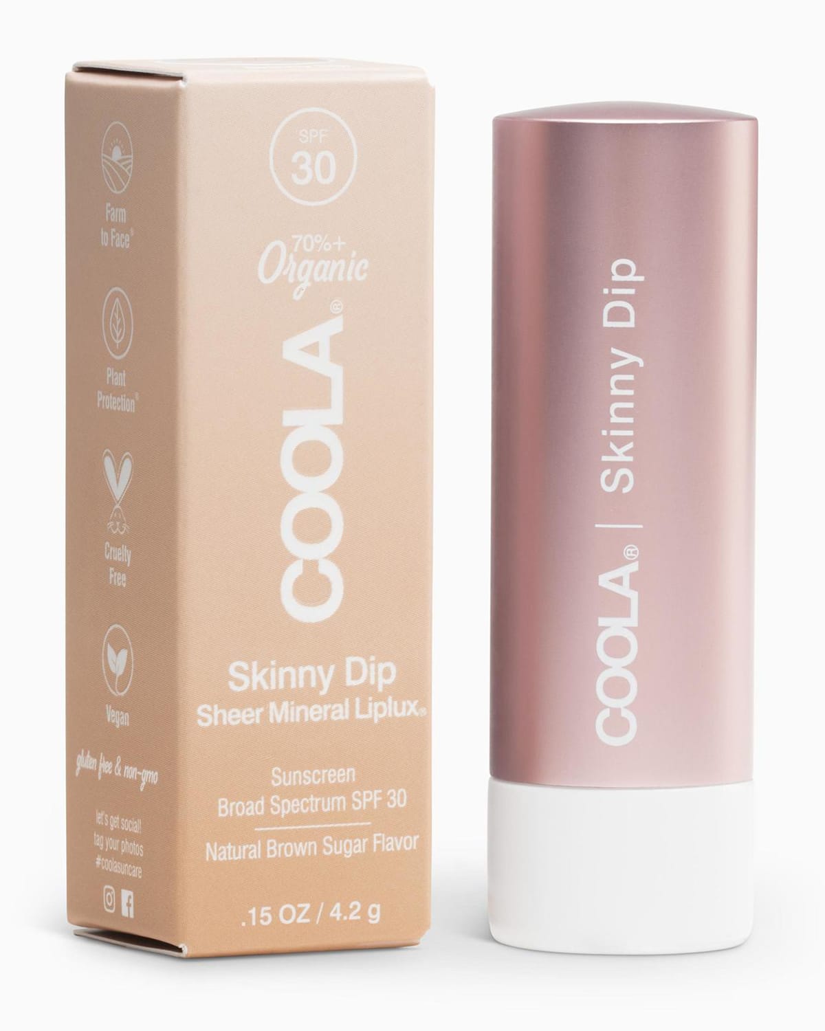 COOLA Rosilliance Mineral BB+ Cream Tinted Organic Sunscreen SPF 30, 1.