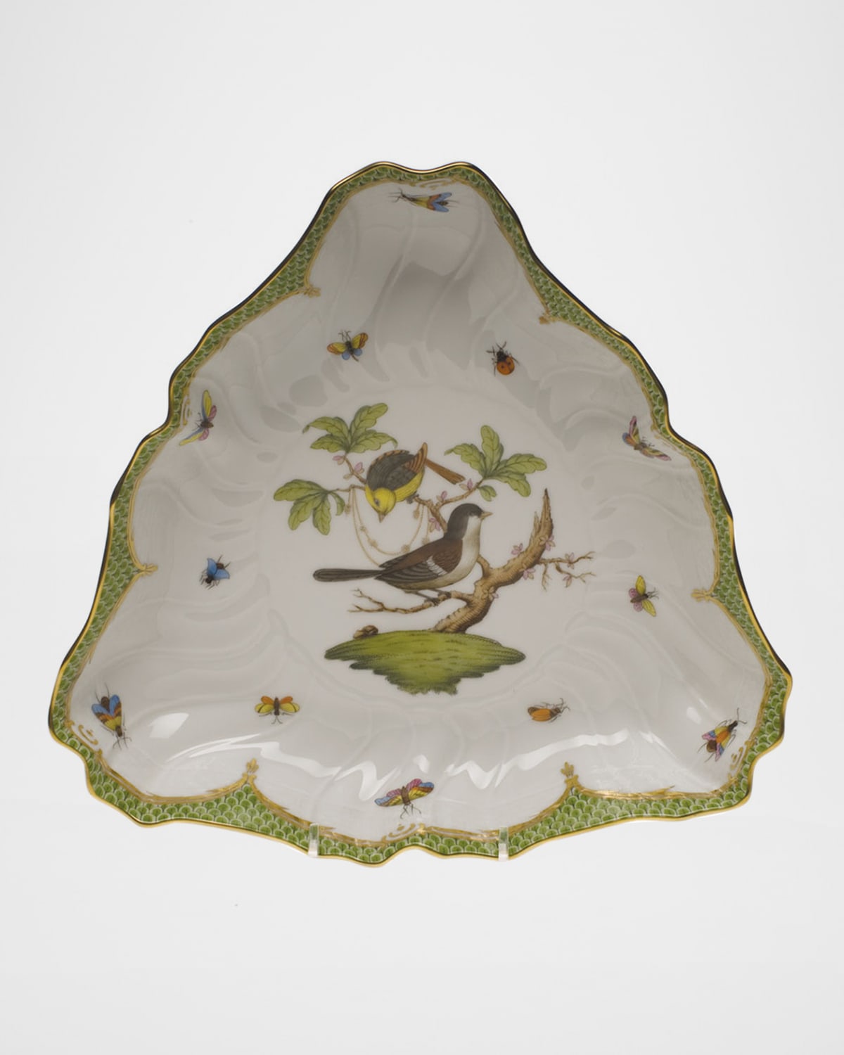 Herend Rothschild Bird Covered Butter Dish Neiman Marcus