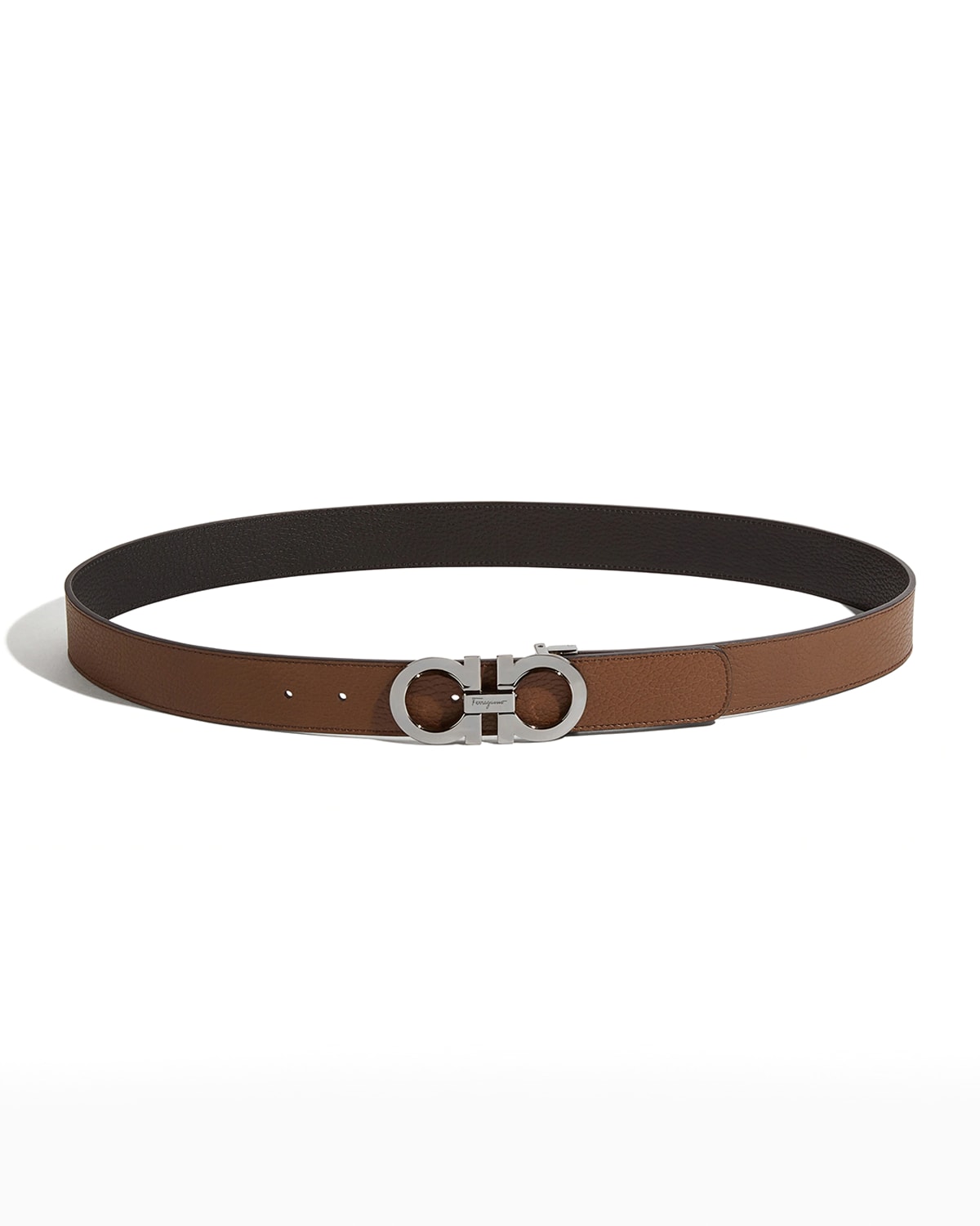 Ferragamo Men's TwoTone Gancini Reversible Leather Belt Neiman Marcus