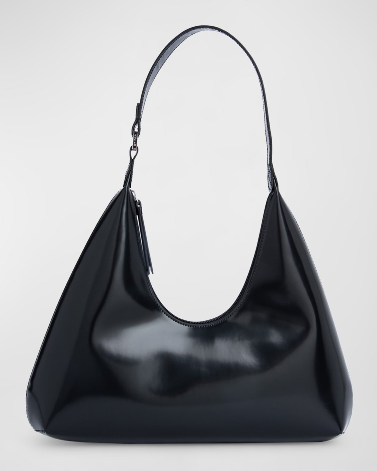 BY FAR Fran Semi Patent Leather Satchel Bag | Neiman Marcus