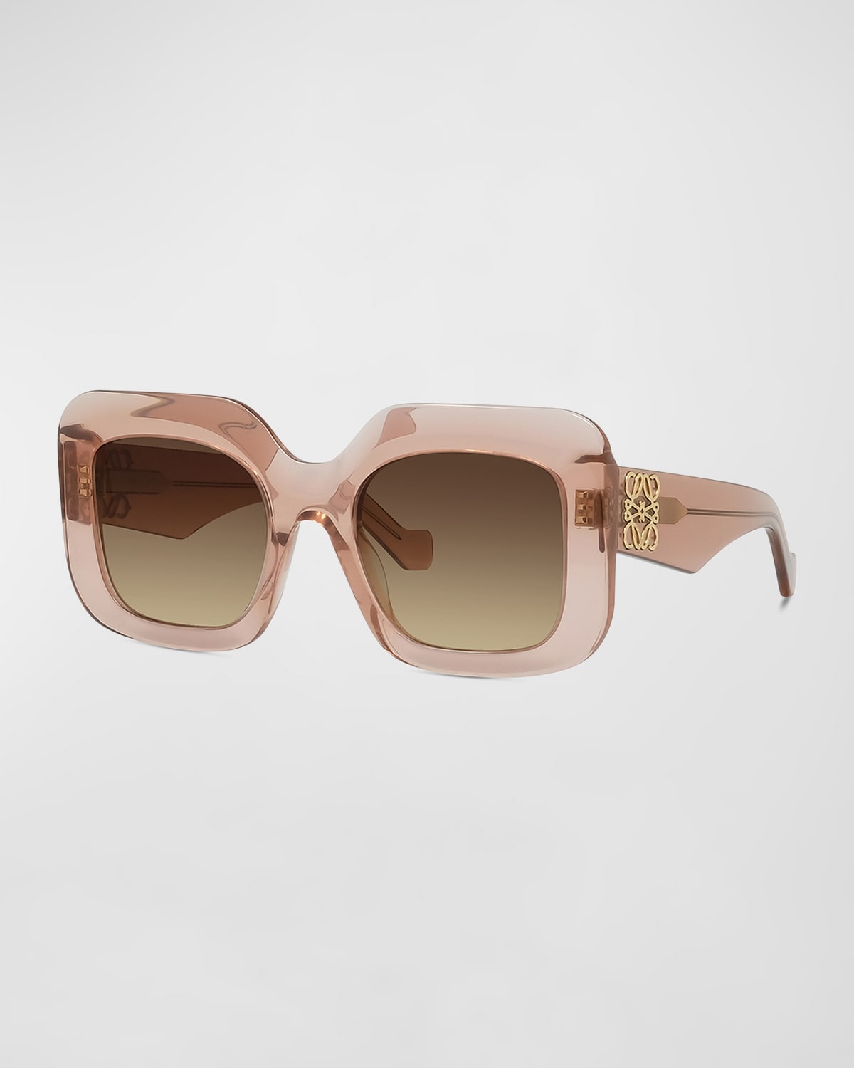 Celine Chunky Rectangle Acetate Sunglasses Neiman Marcus
