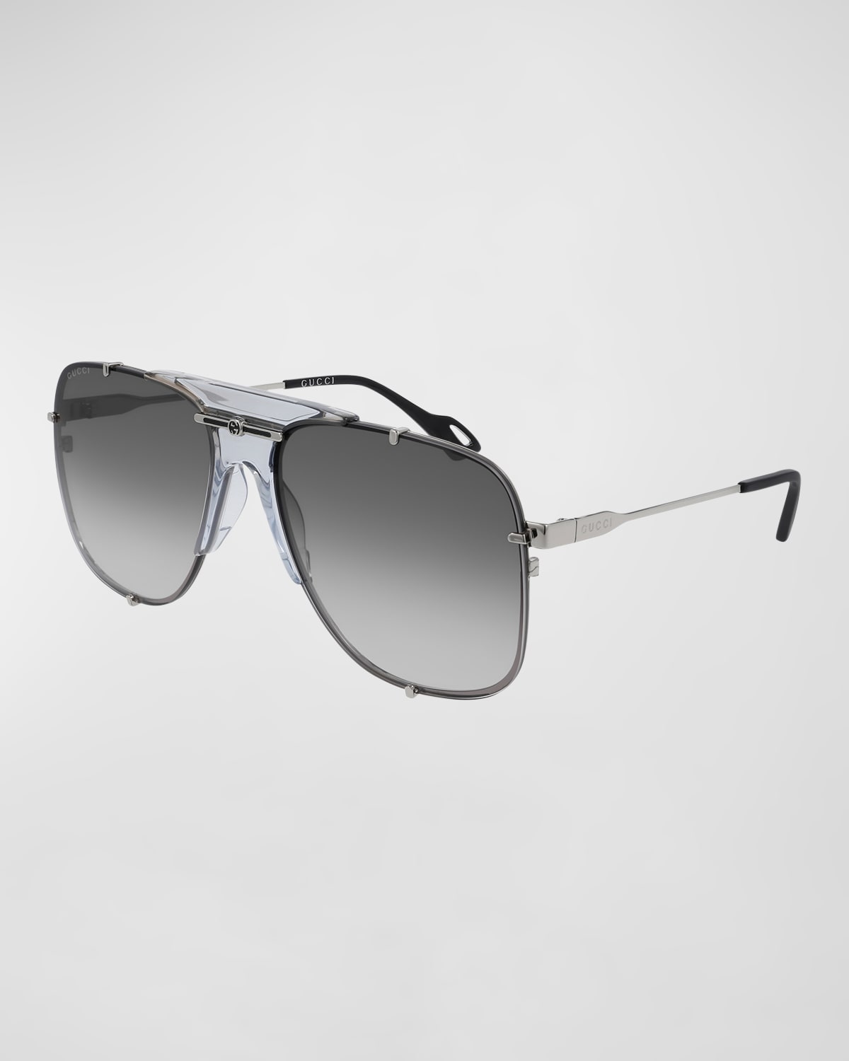 Gucci Men's Metal Aviator Sunglasses Neiman Marcus