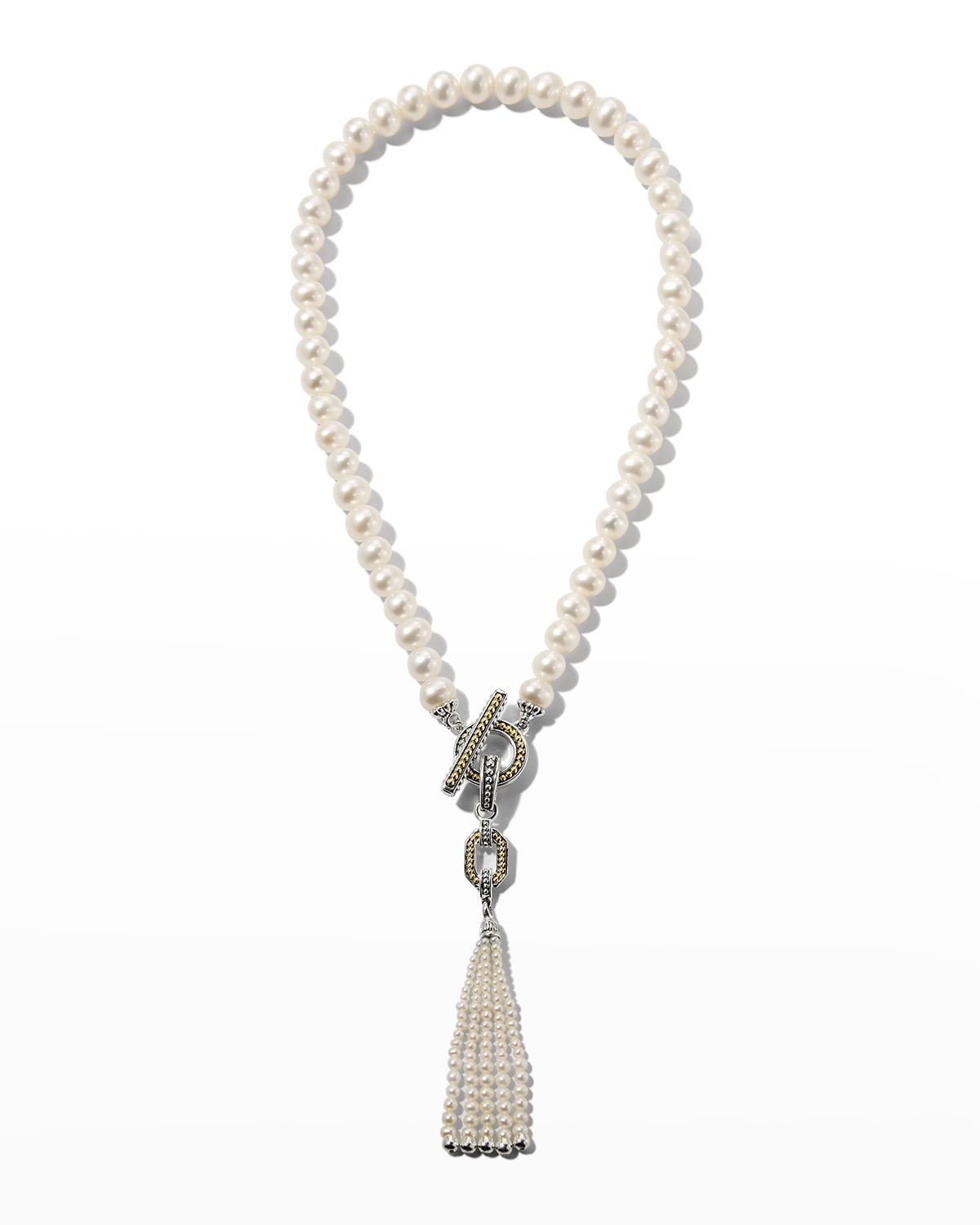 LAGOS Luna Pearl-Tassel Necklace | Neiman Marcus