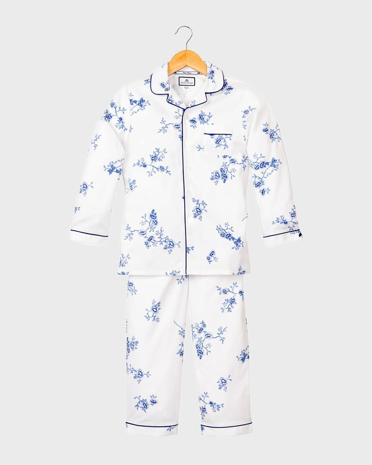 Petite Plume Kid's English Rose Floral Print TwoPiece Pajama Set, Size