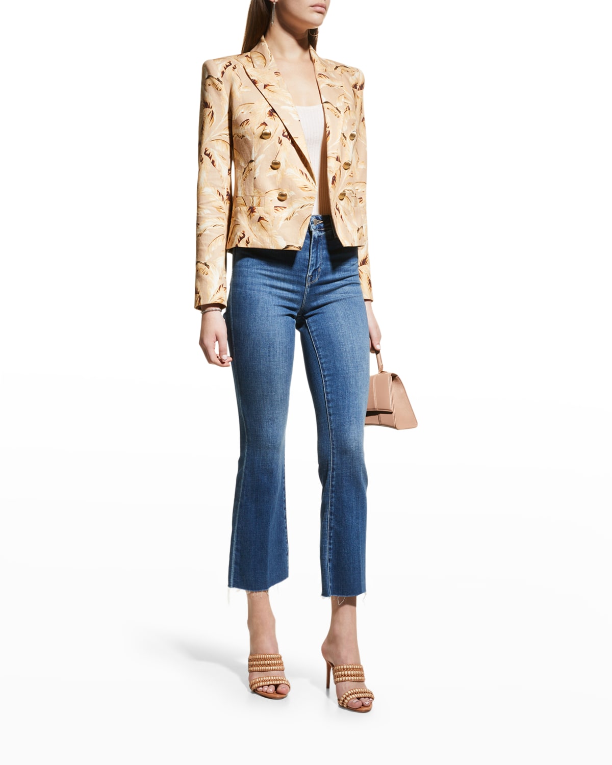 L'Agence Bell High-Rise Flare Jeans | Neiman Marcus