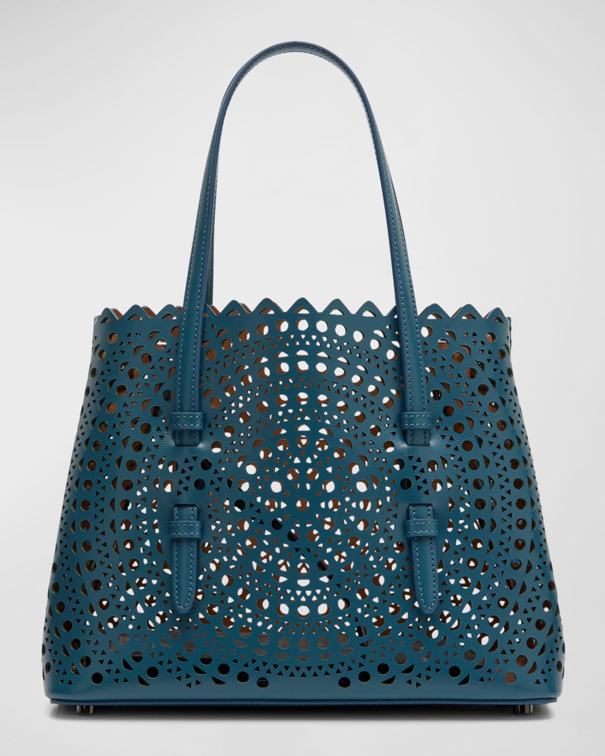 ALAIA Mina Small LaserCut Tote Bag Neiman Marcus