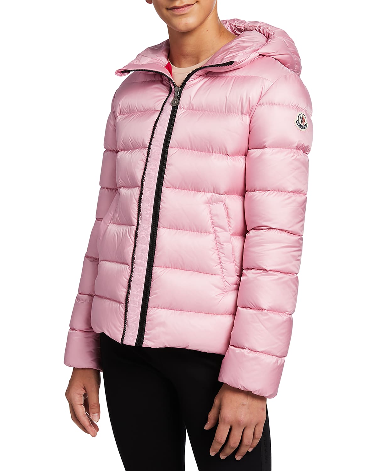 Moncler Althia Hooded Quilted Puffer Jacket, Size 8-14 | Neiman Marcus