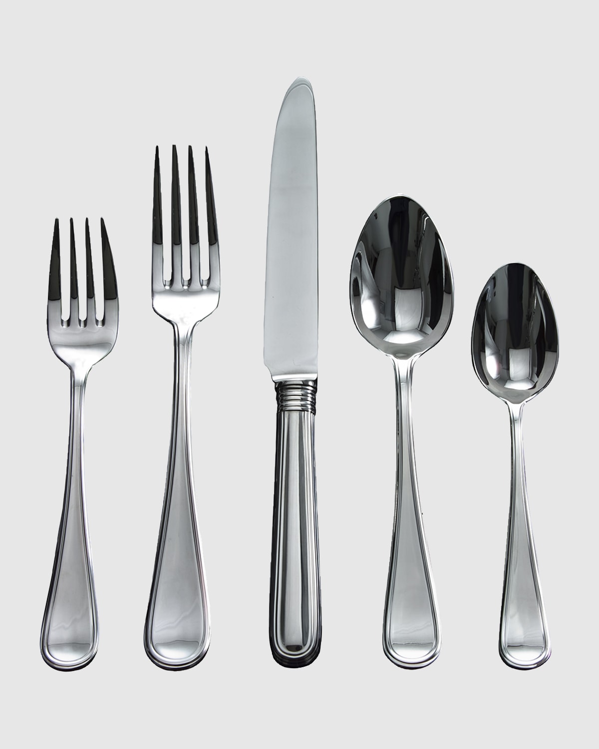 Ricci Silversmith 20Piece Art Deco Black Flatware Set Neiman Marcus