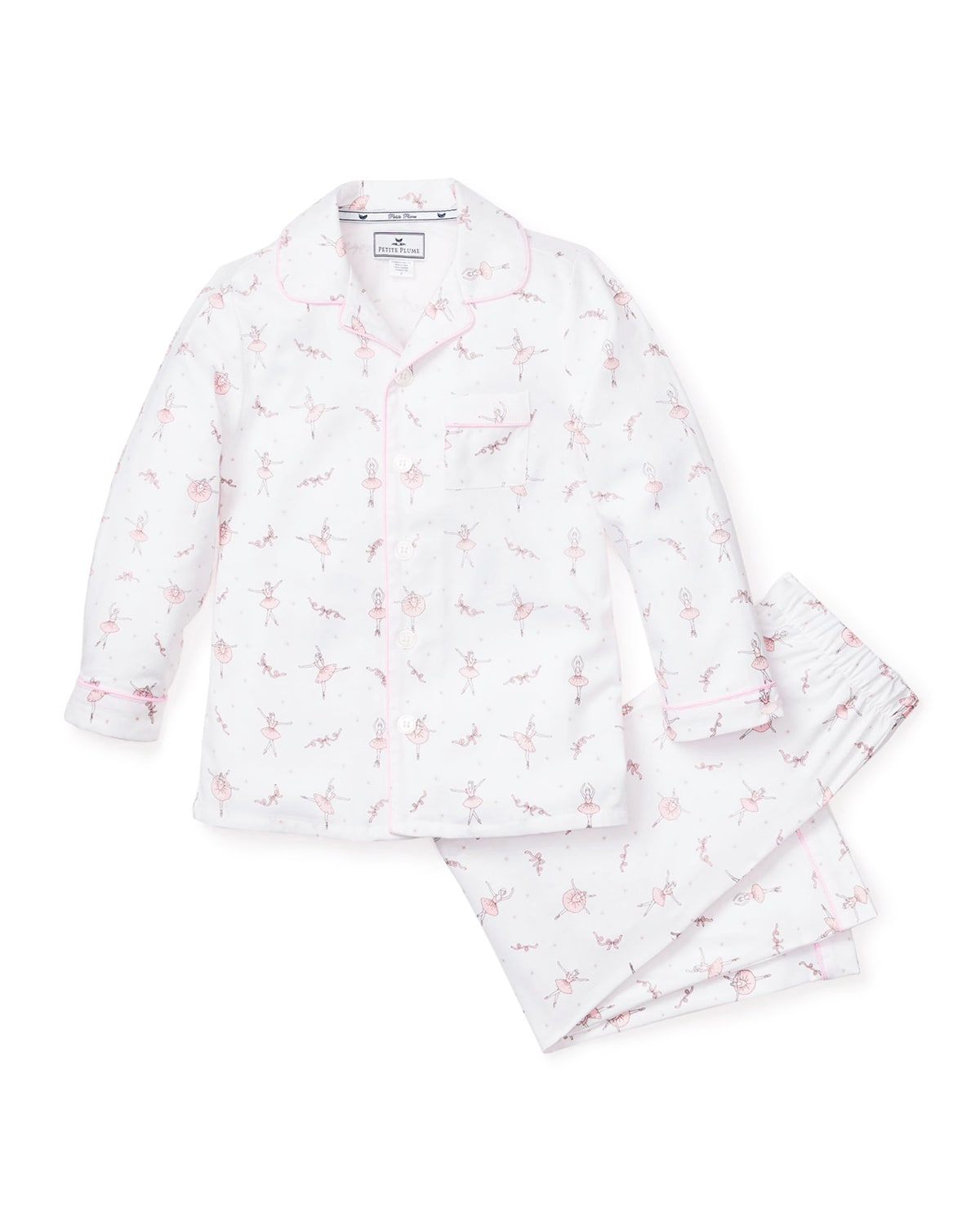 Petite Plume Kid's Stripe Seersucker Pajama Set, Size 6M14 Neiman Marcus