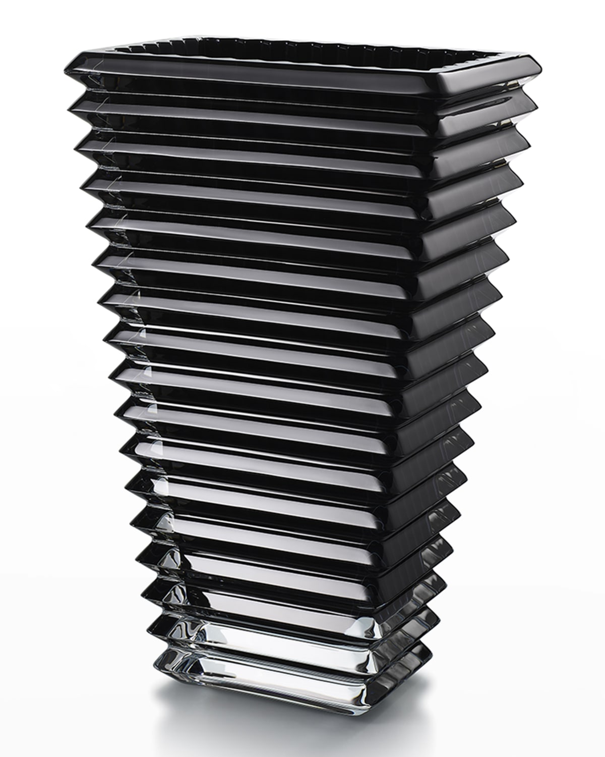 Baccarat Small Black Rectangular Eye Vase Neiman Marcus