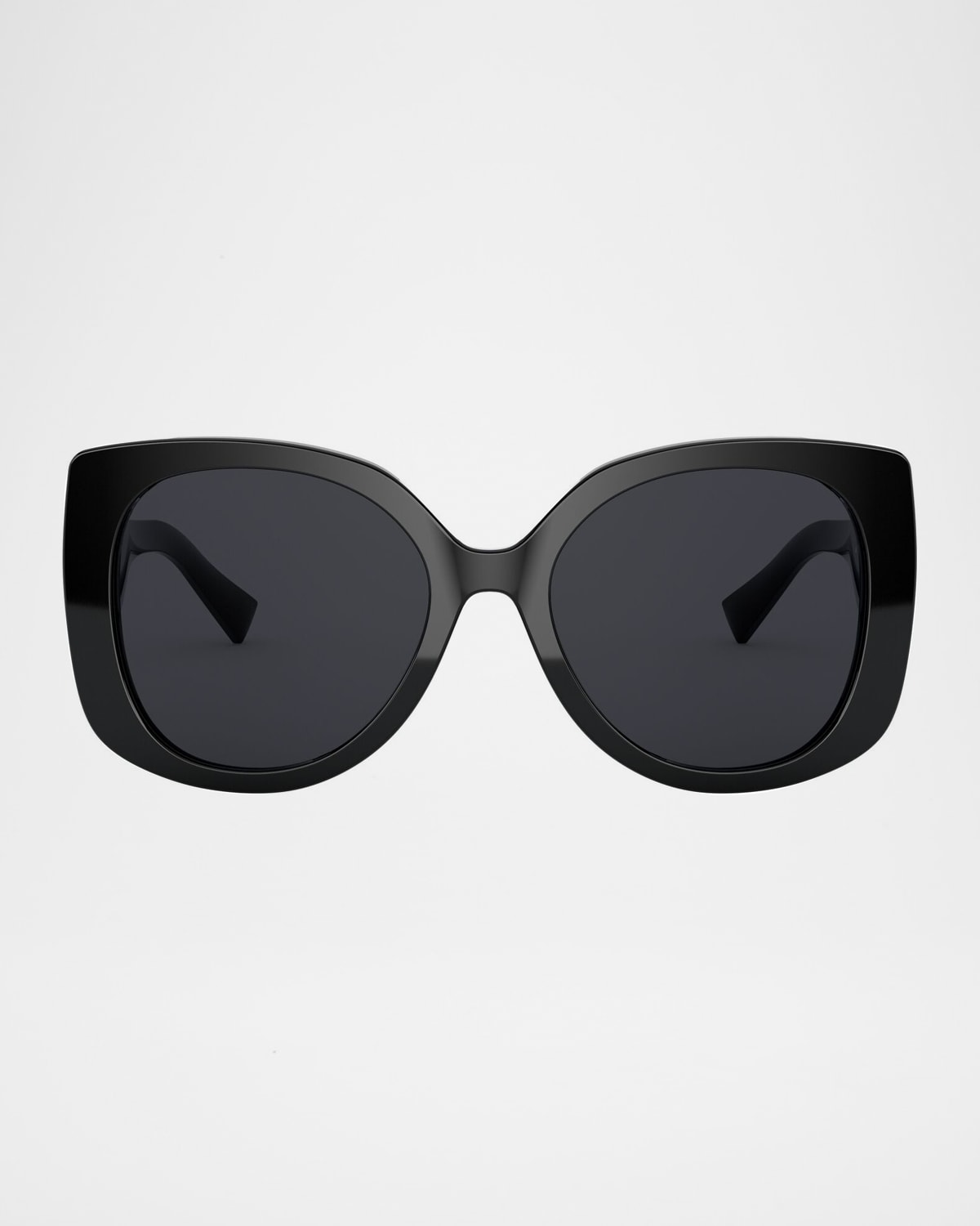 Gucci Monochromatic Rectangle Sunglasses w/ Interlocking G Temples