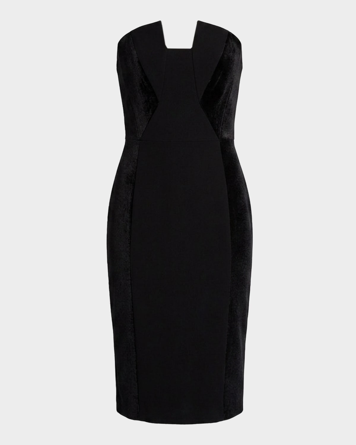 Black Halo Women's Lena Strapless Sheath Dress - Casual Dresses