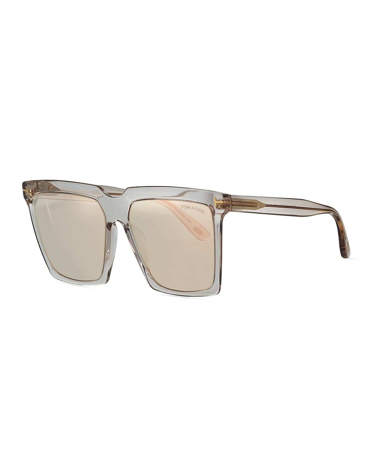 TOM FORD Clark Metal Aviator Sunglasses, Gray | Neiman Marcus