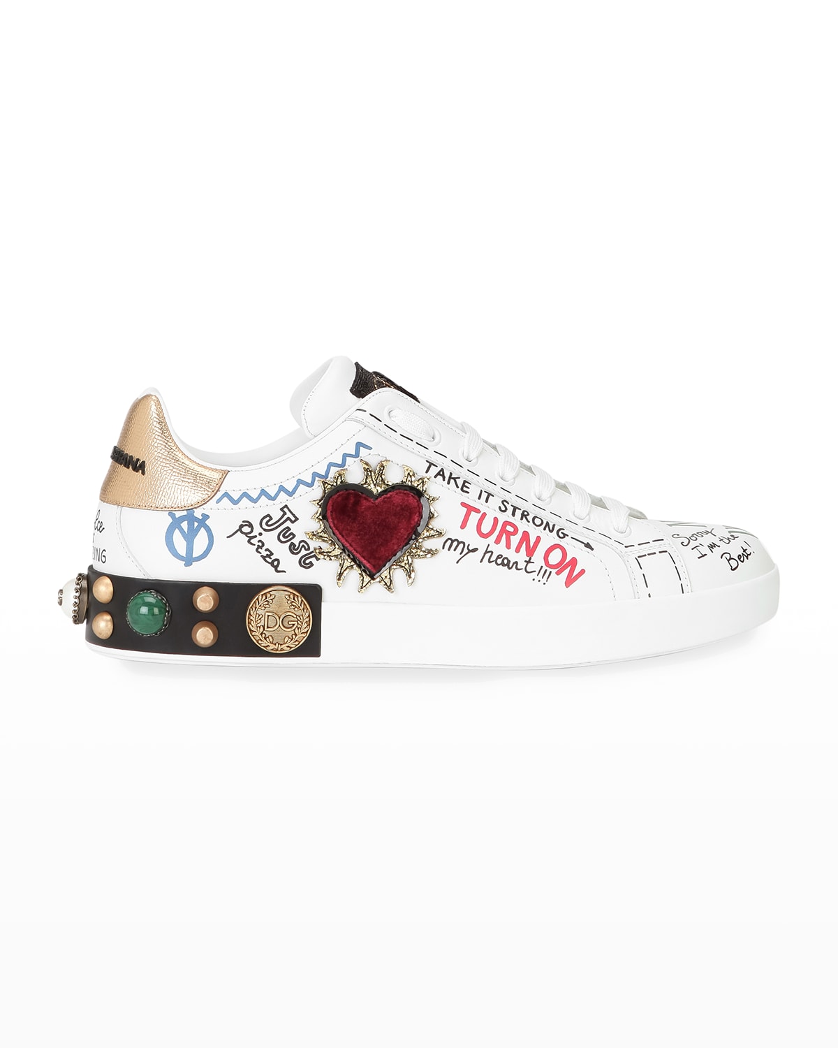 dolce and gabbana men's portofino sneakers