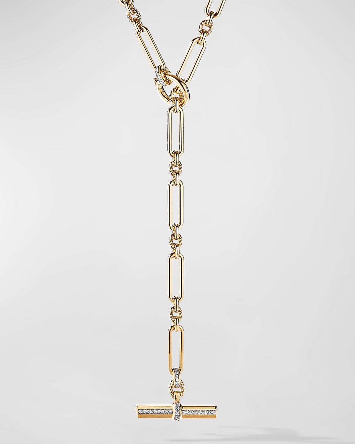 David Yurman Lexington Chain Necklace with Diamonds in 18K Gold, 9.8mm ...