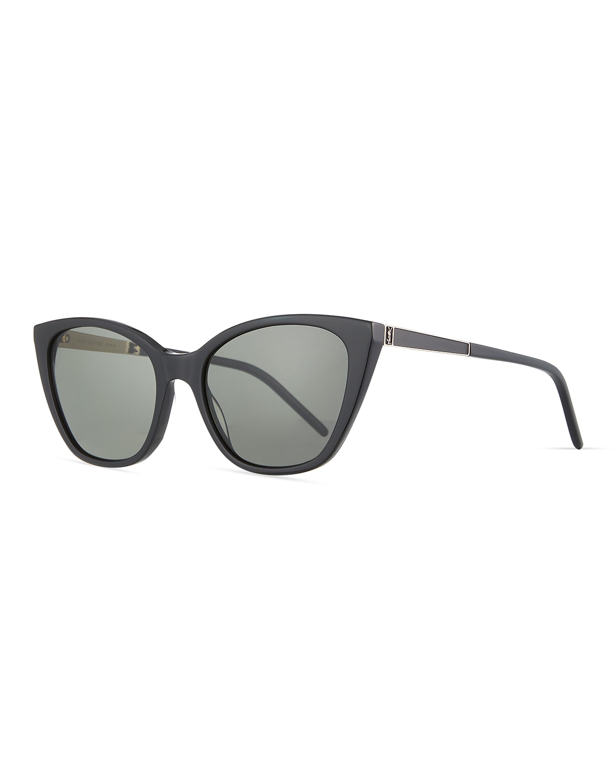 Saint Laurent YSL Logo Acetate CatEye Sunglasses Neiman Marcus