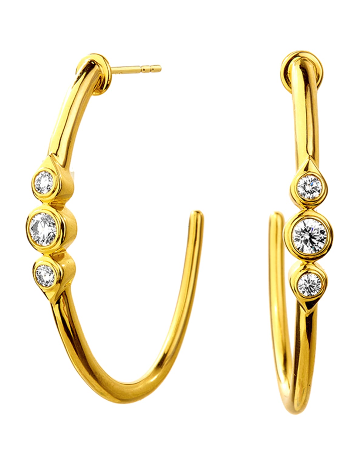Syna 18k Yellow Gold Diamond Mini Hoop Earrings Neiman Marcus