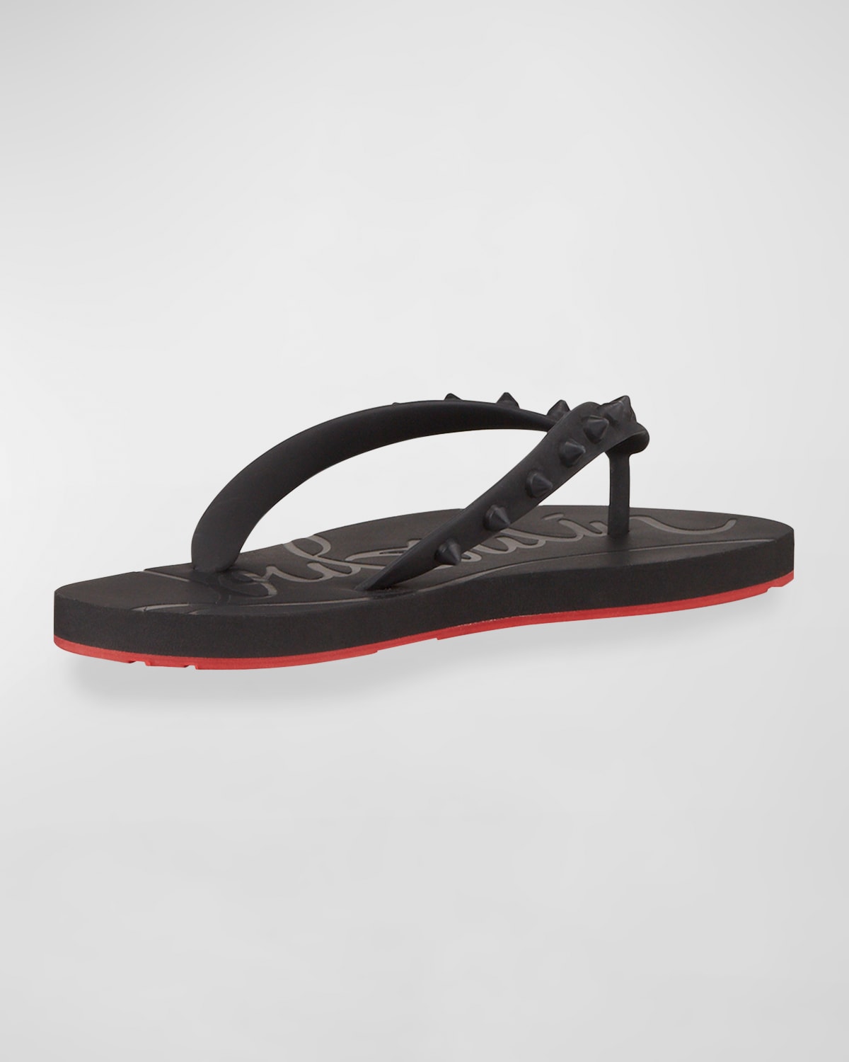 louboutin spike flip flops