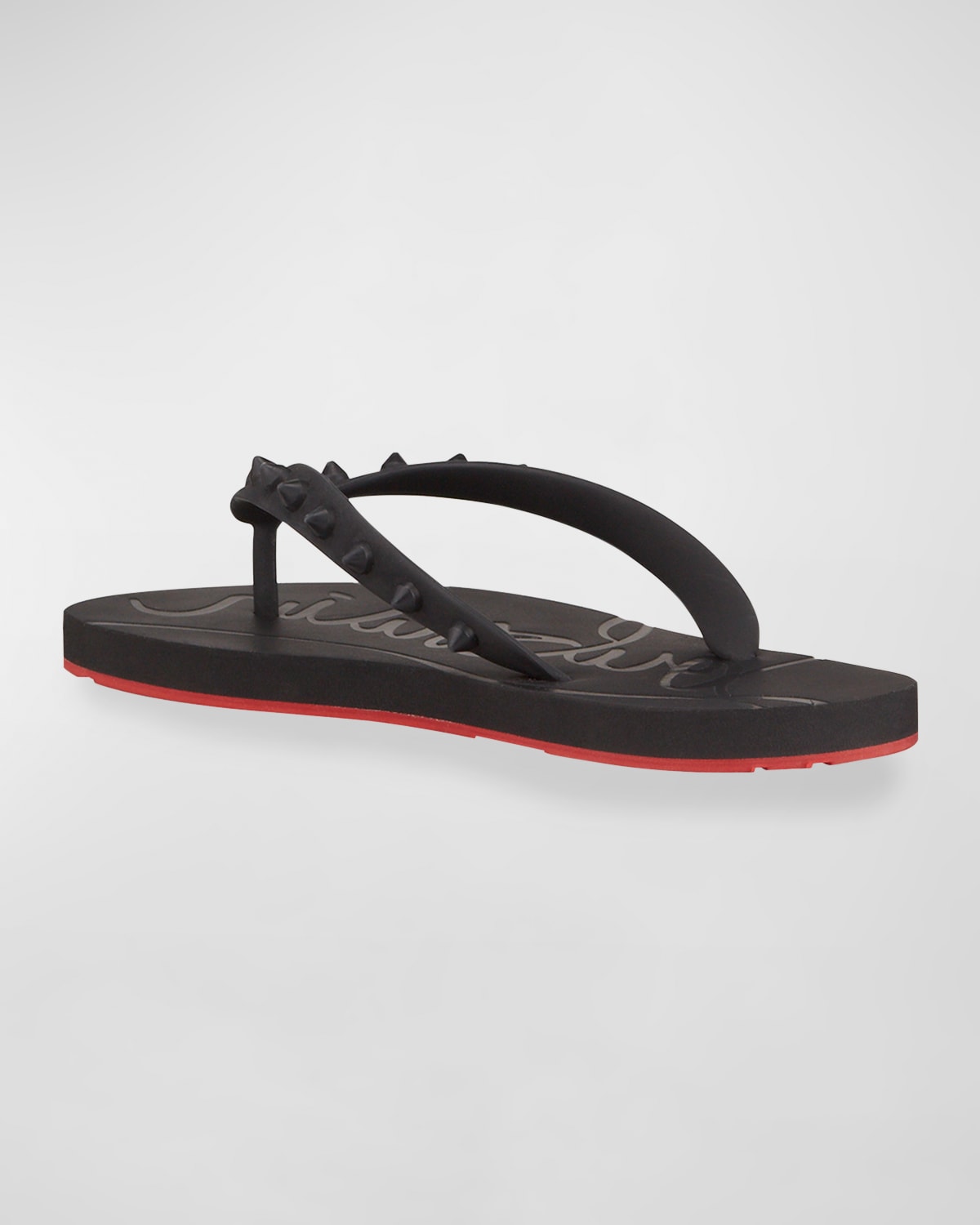 louboutin spike flip flops