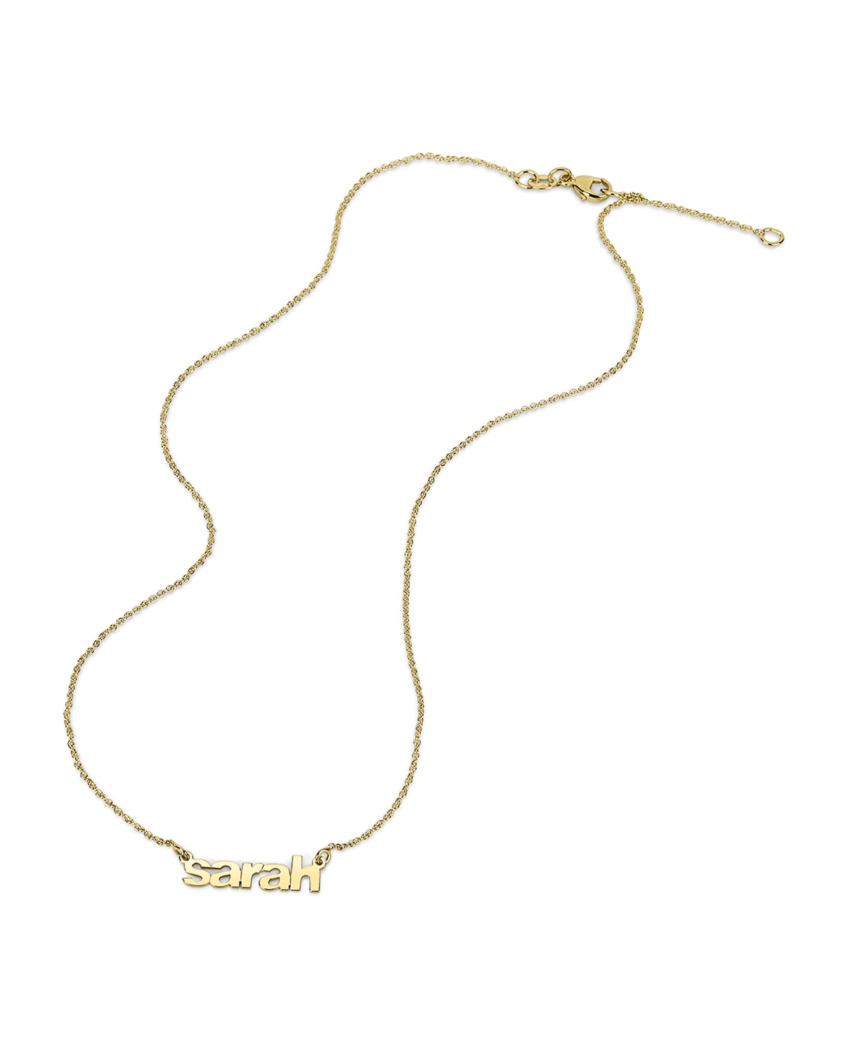 Sarah Chloe Ava Petite Diamond Name 14K Gold Pendant Necklace | Neiman ...