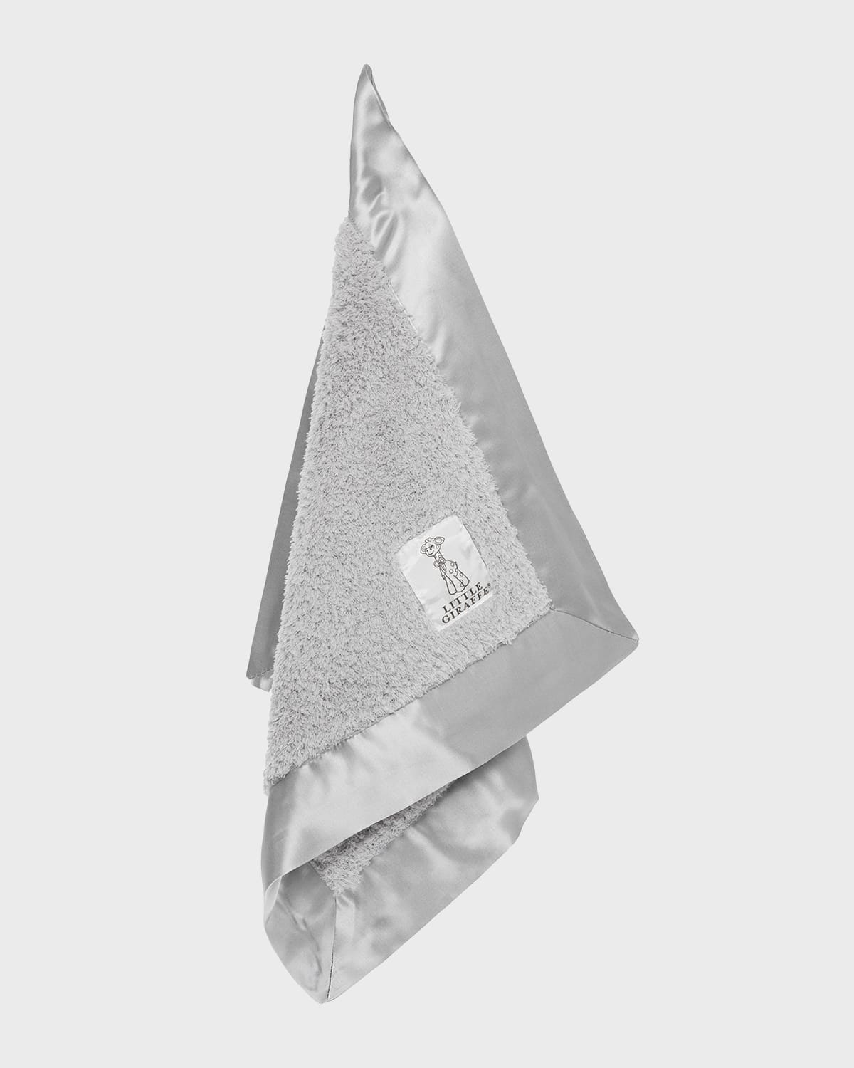 Little Giraffe Chenille Solid Plush Baby Blanket w/ Satin Border