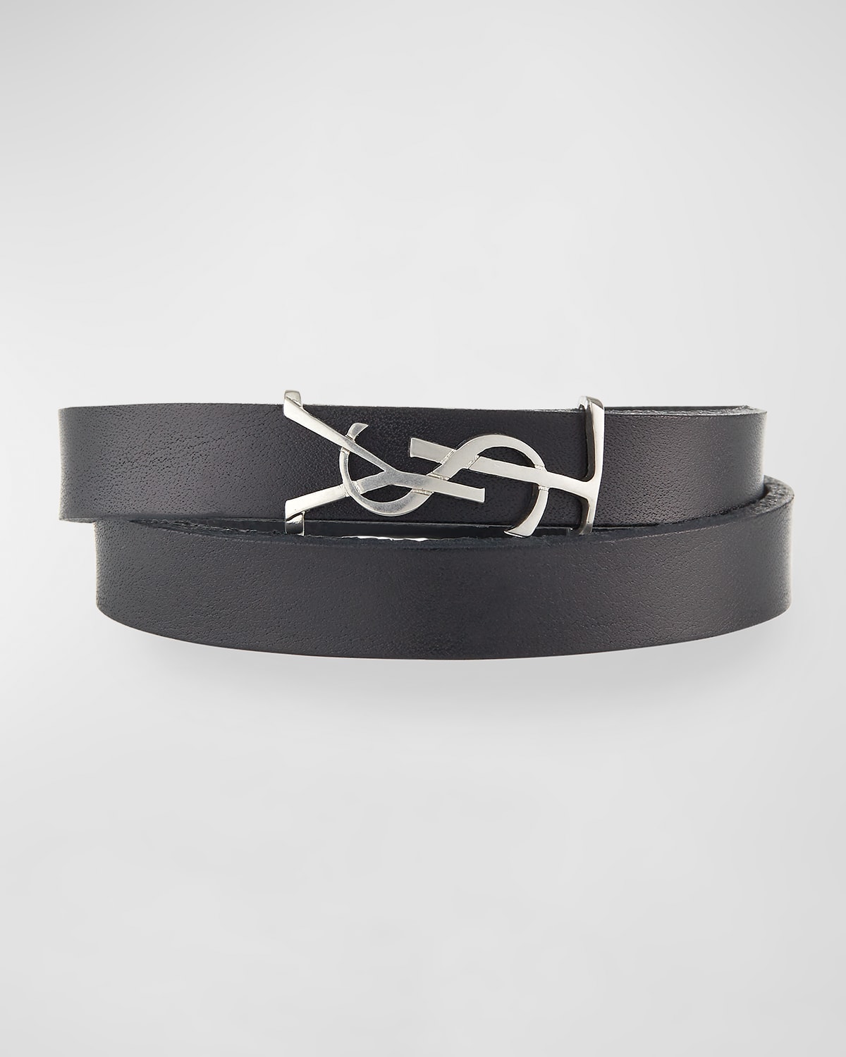 ysl braided leather bracelet