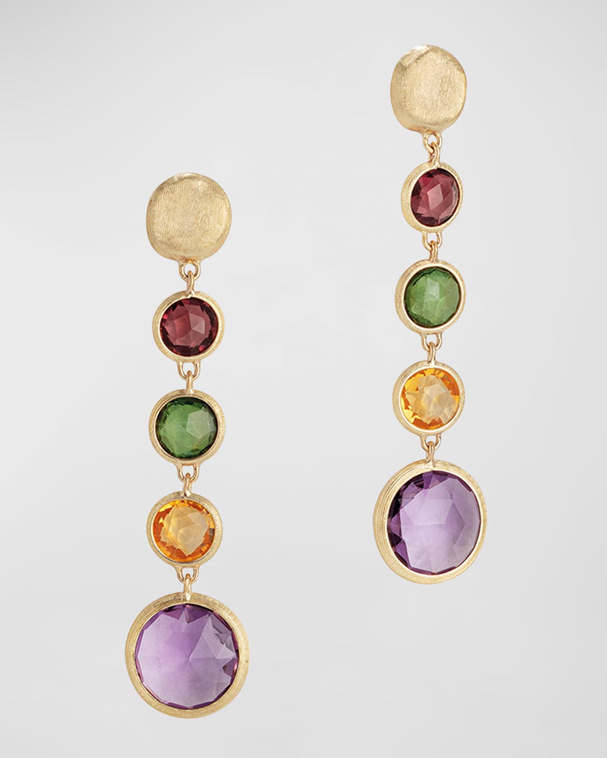 Marco Bicego Jaipur 18K Gold Mixed Semiprecious Stone Drop Earrings ...