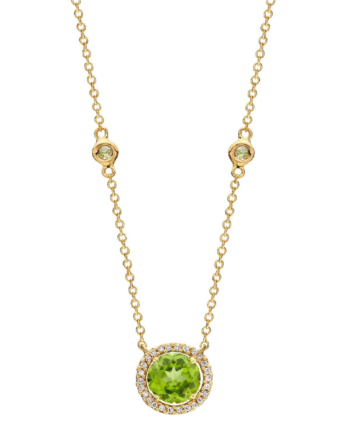 Kiki McDonough Lauren 18k Gold Three-Leaf Diamond Pendant Necklace ...