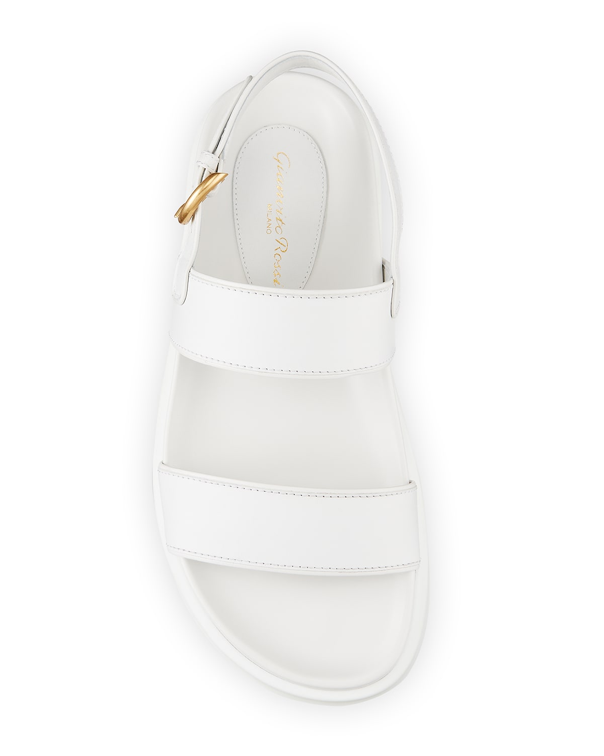gianvito rossi bilbao leather slingback sandals