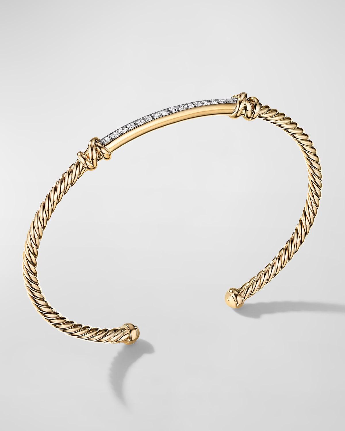 David Yurman Helena Cuff Bracelet w/ 18k Gold & Diamonds | Neiman Marcus