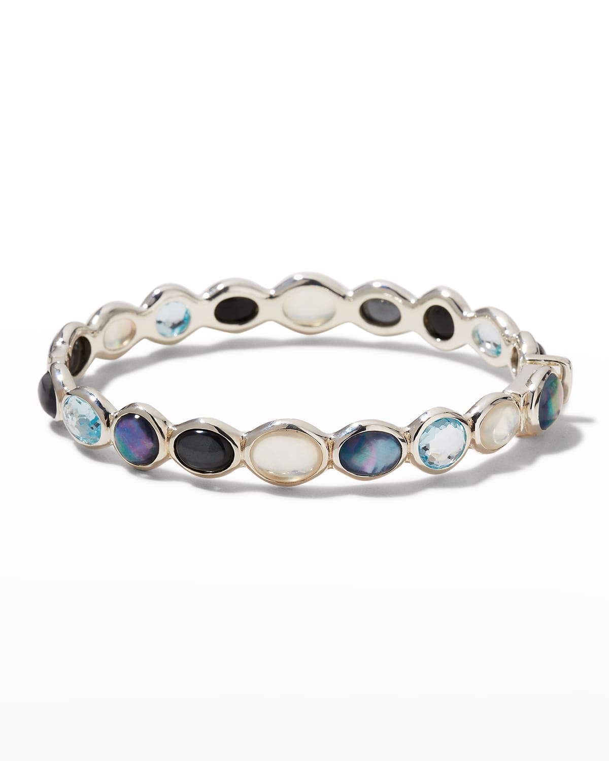 Ippolita 5-Stone Bangle Bracelet in Sterling Silver | Neiman Marcus