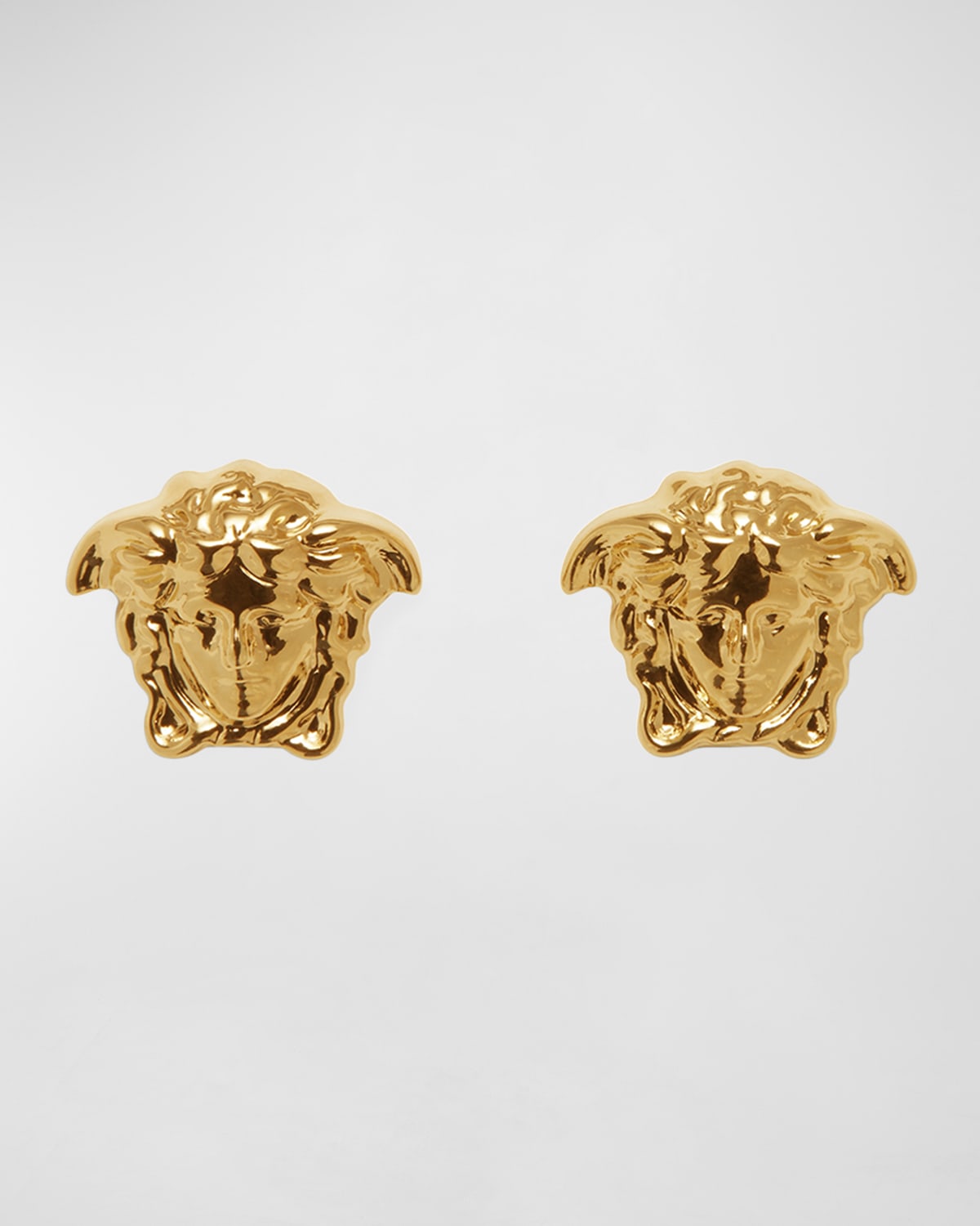 Versace Men's Medusa Head Faux Pearl Metal Stud Earrings | Neiman Marcus