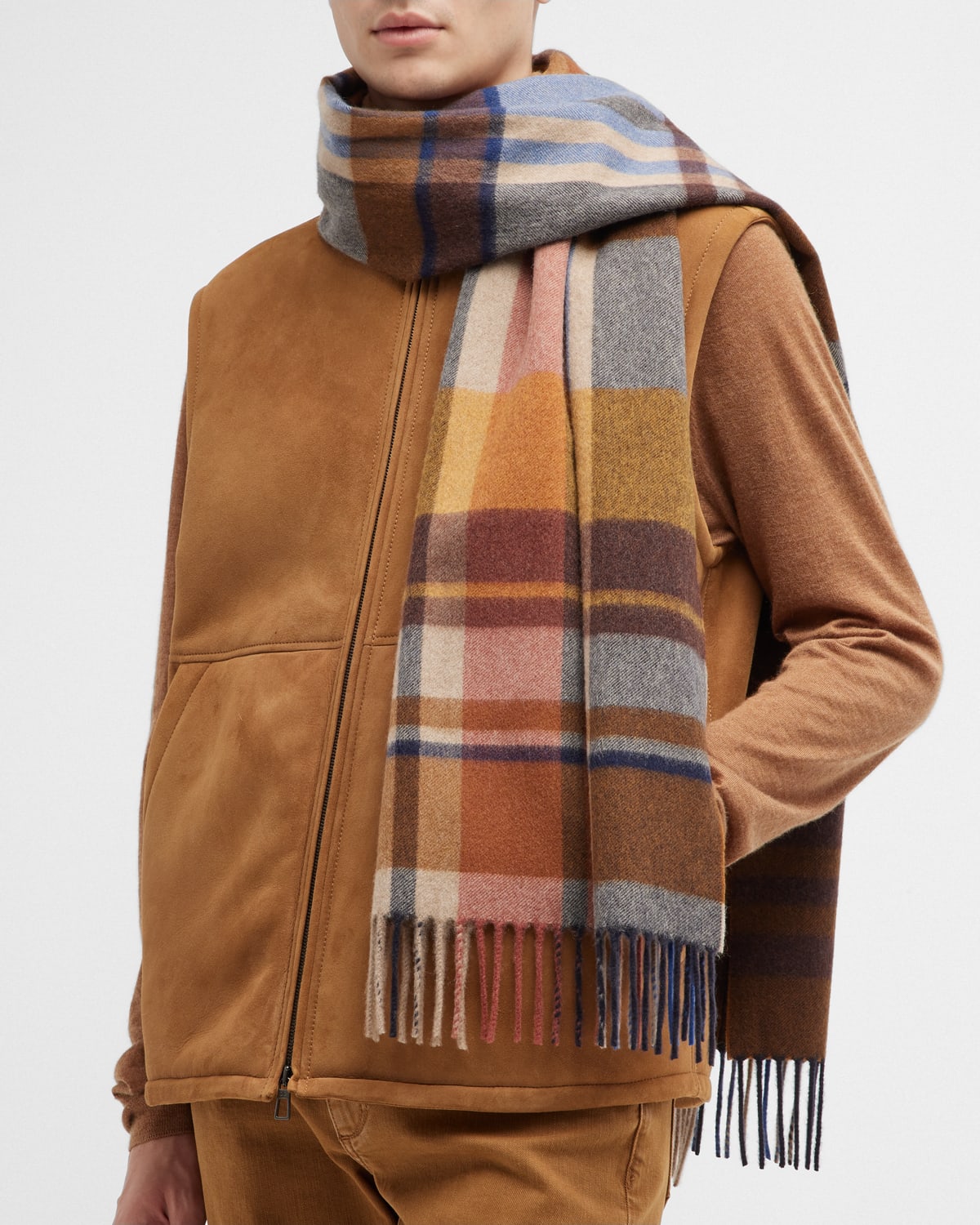 Loro Piana Men's CashmereSilk Scarf Neiman Marcus