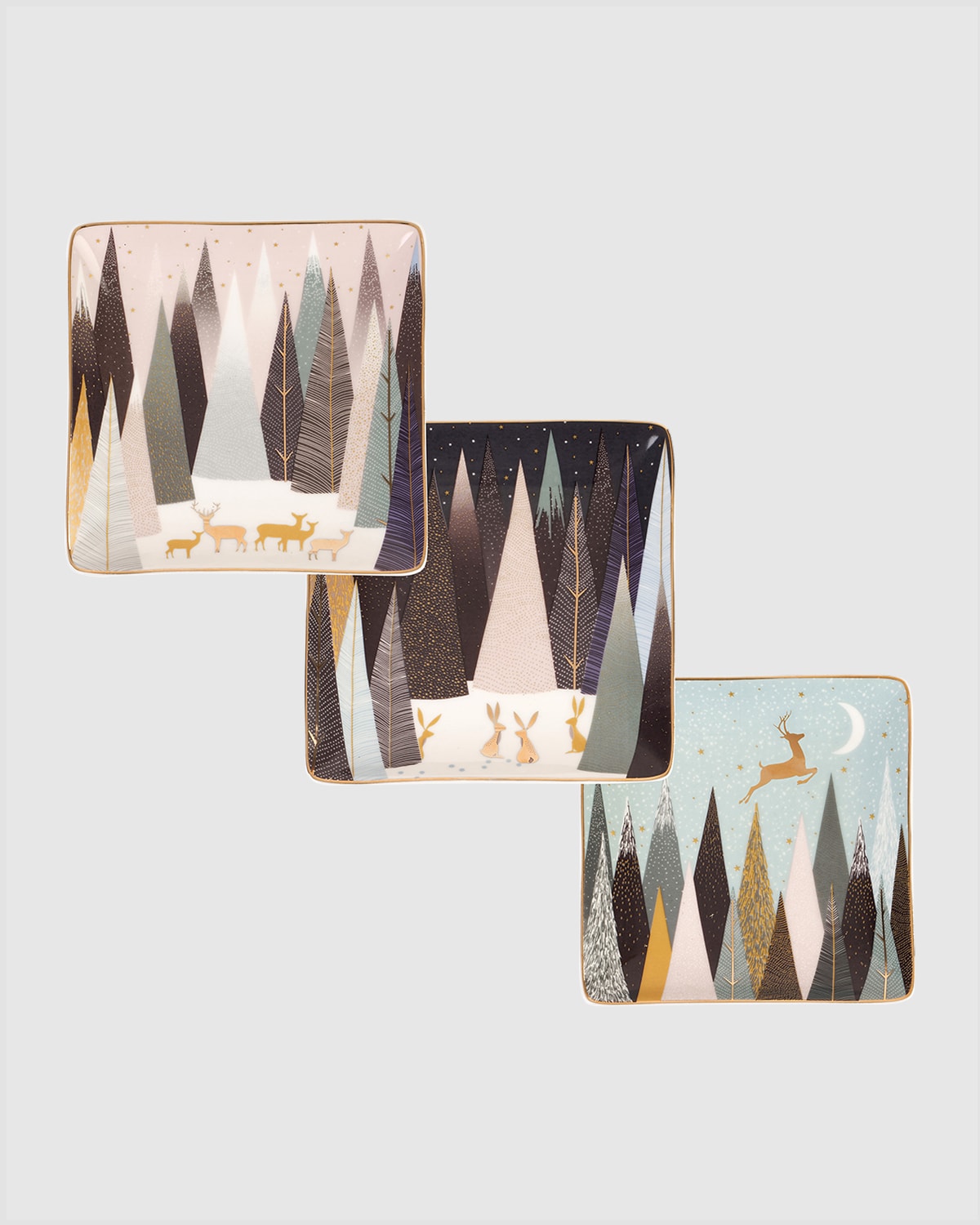 Sara Miller Frosted Pines Placemats, Set of 4 Neiman Marcus