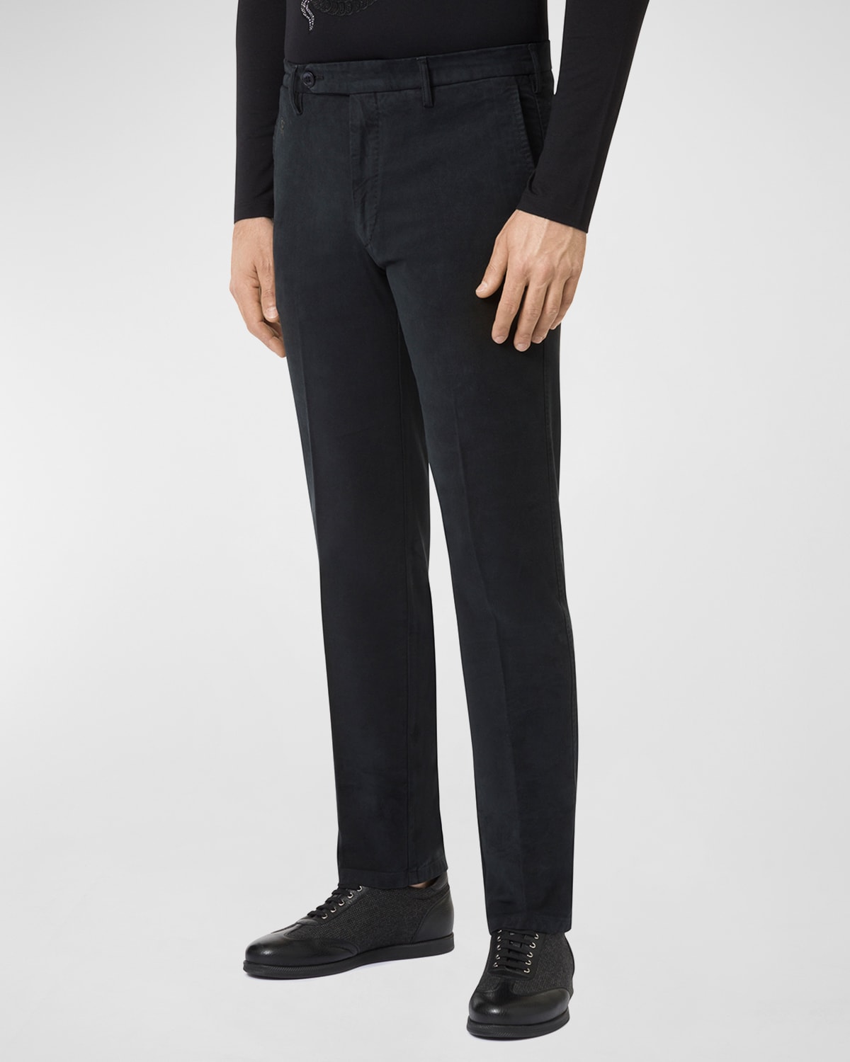 Stefano Ricci Men's Straight-Leg Stretch Trousers | Neiman Marcus