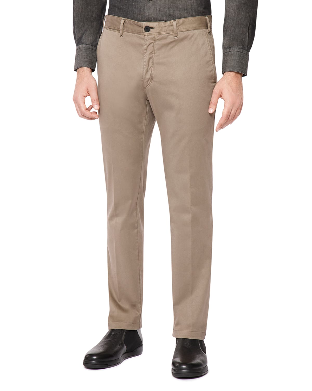 Stefano Ricci Men's Straight-Leg Stretch Trousers | Neiman Marcus