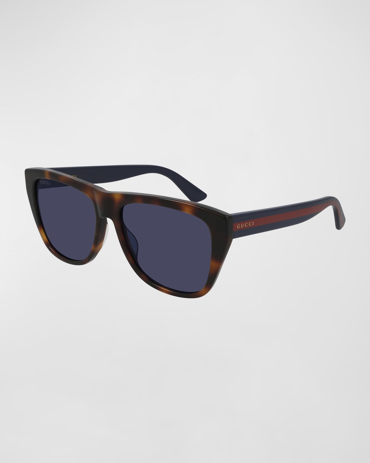Gucci Men's Acetate Rectangle Sunglasses Neiman Marcus